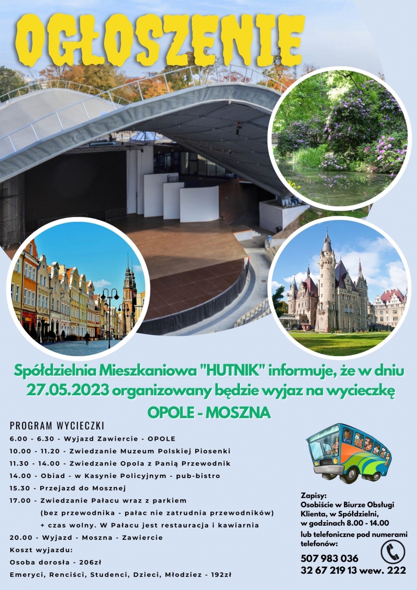 Wycieczka Opole - Moszna