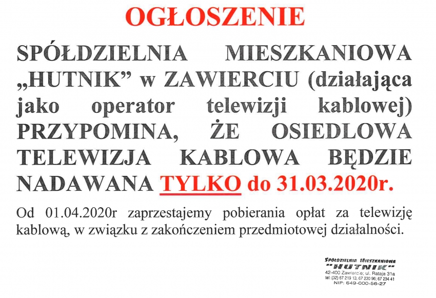 Telewizja kablowa