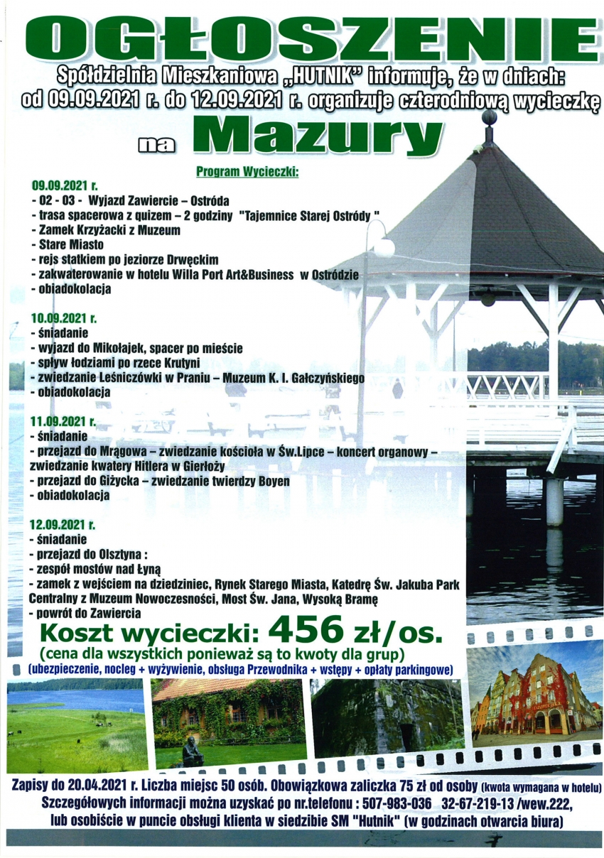 Wycieczka na Mazury