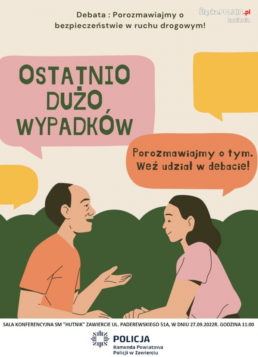 Debata: Porozmawiajmy o bezpieczeństwie w ruchu drogowym!