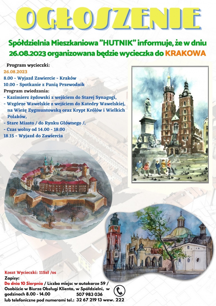 Wycieczka do Krakowa