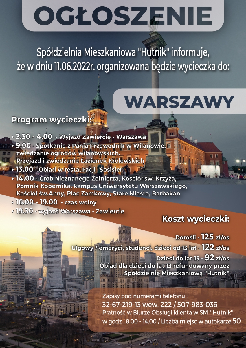 Wycieczka do Warszawy