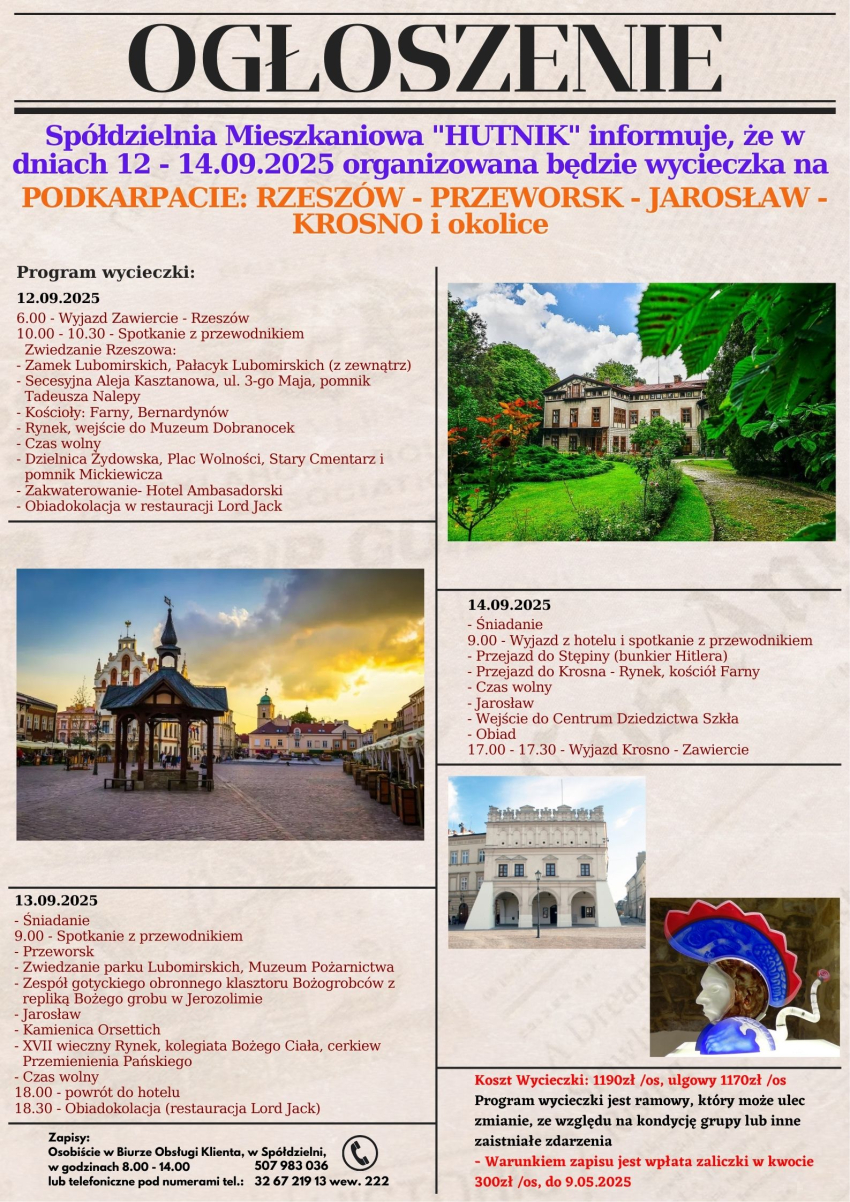 Wycieczka na Podkarpacie